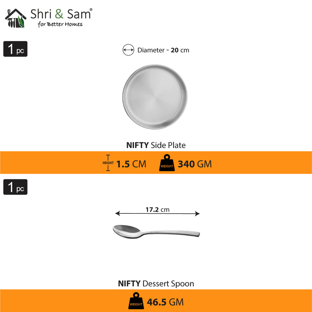 Stainless Steel Thali Set Nifty