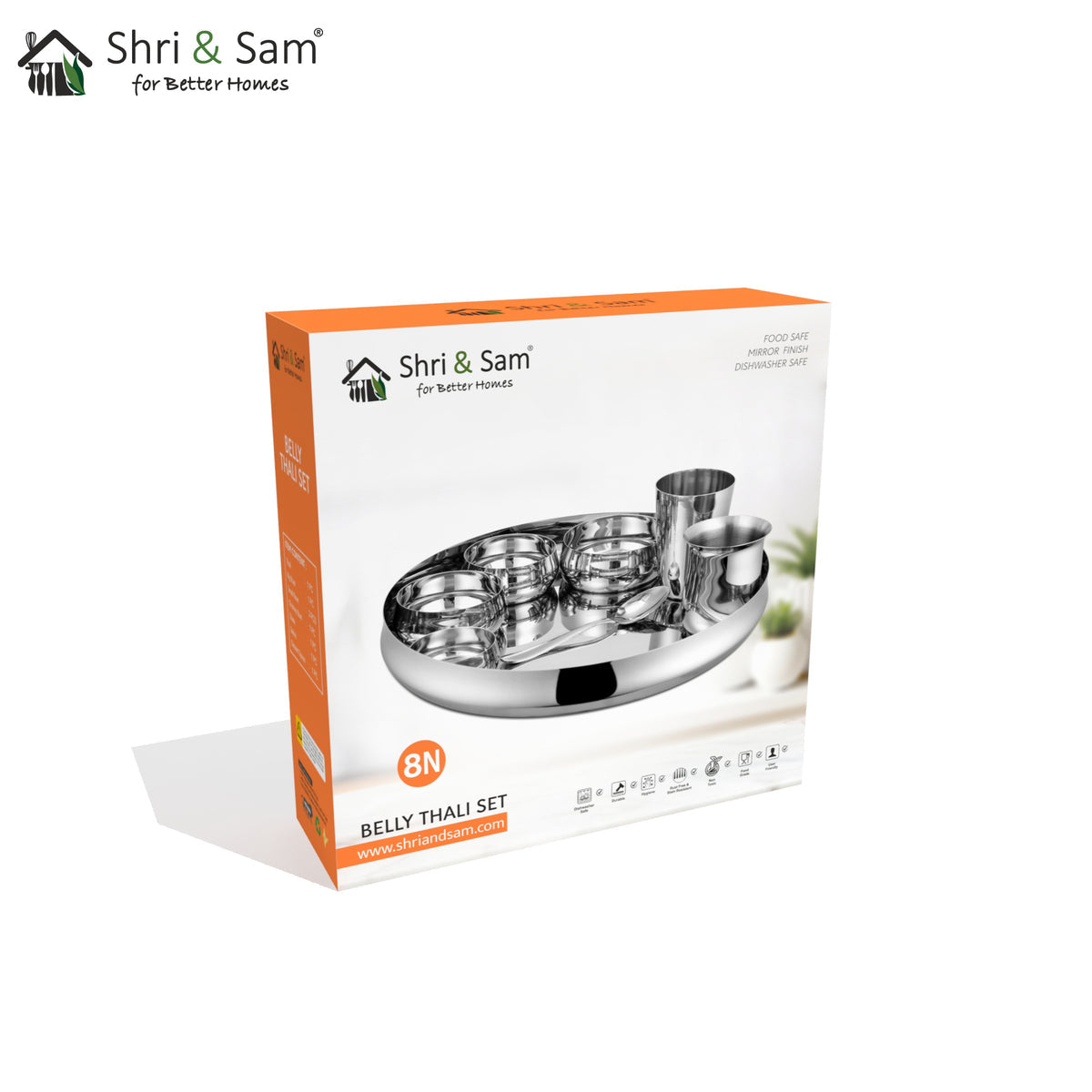 STAINLESS STEEL THALI SET BELLY