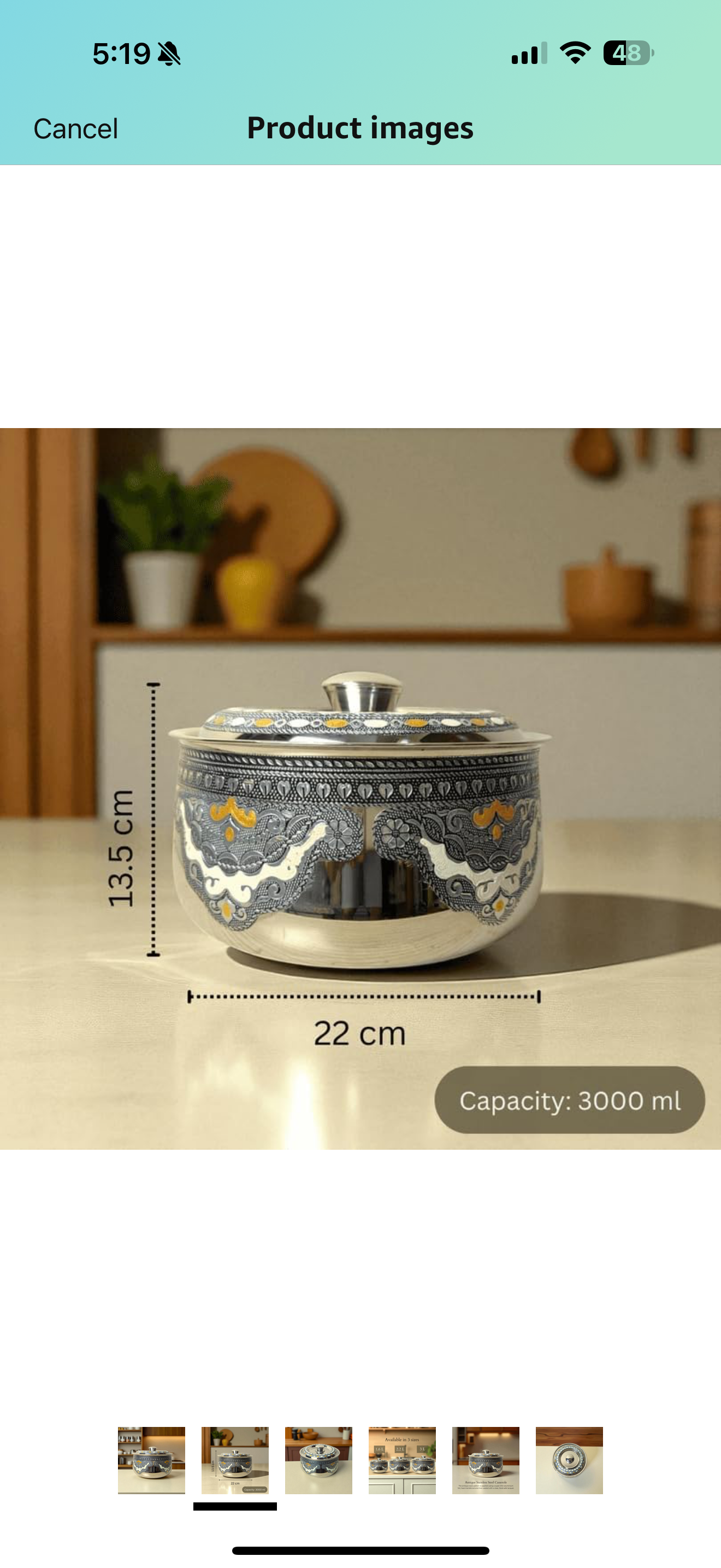 Perfect for gifting sweets and building kitchen aesthetic (3 L)
