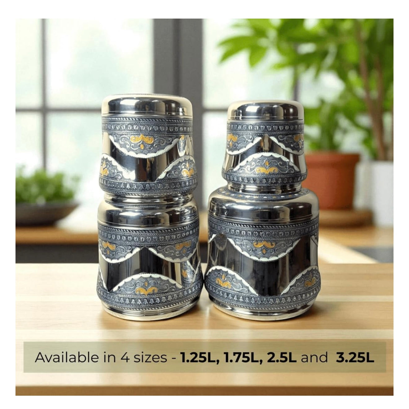 Perfect for gifting sweets and kitchen aesthetic (3.25 L) (L)