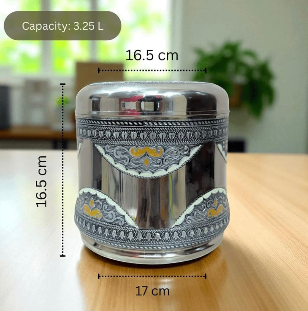 Perfect for gifting sweets and kitchen aesthetic (3.25 L) (L)