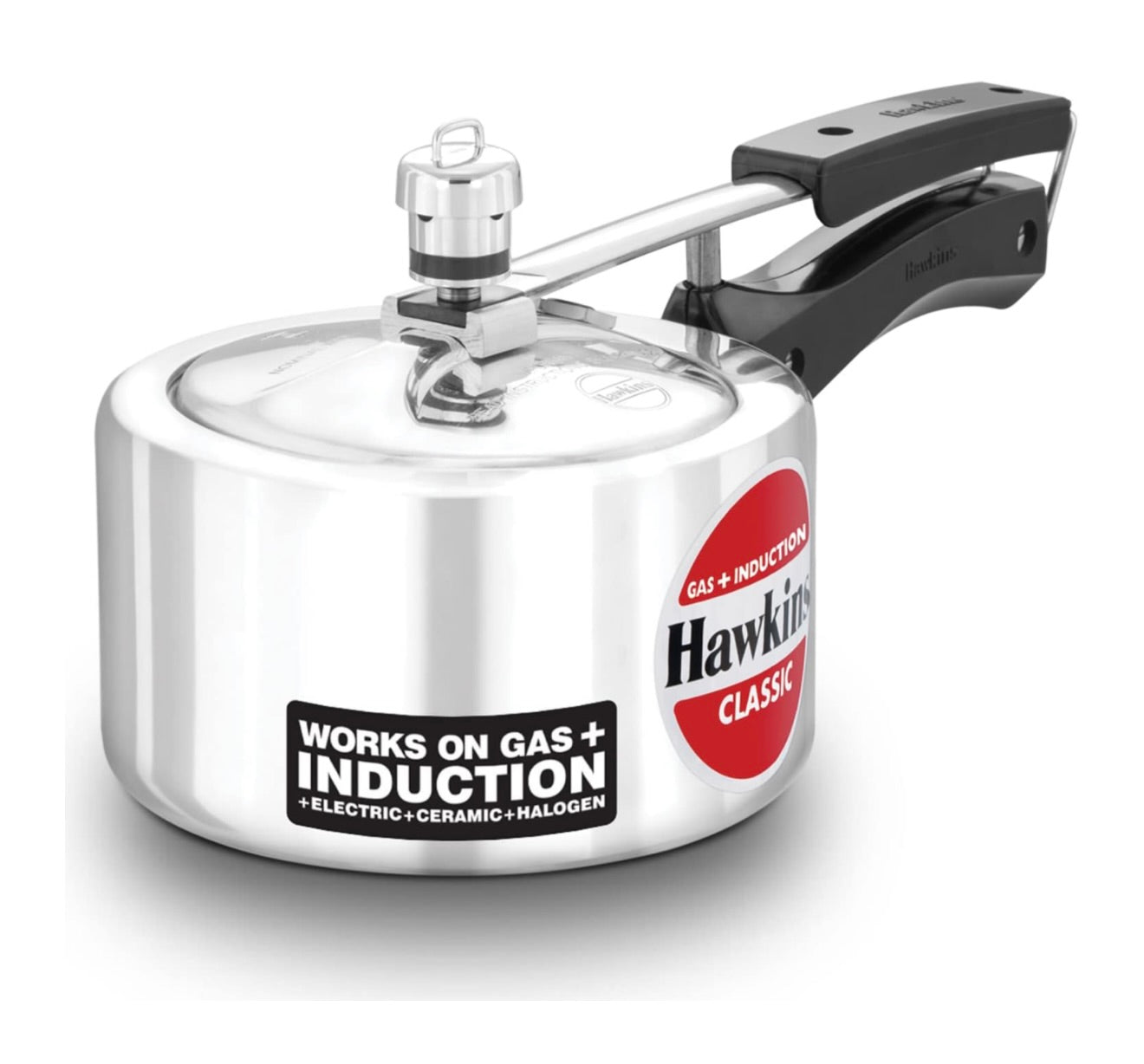Hawkins 1.5 Litre Classic Pressure Cooker, Induction Inner Lid Baby Cooker, Pan Cooker, Best Cooker, Silver (ICL15)