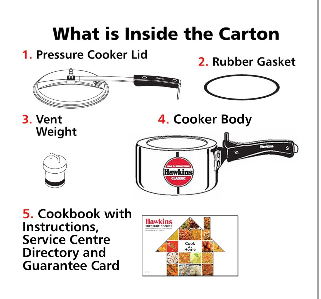 Hawkins 1.5 Litre Classic Pressure Cooker, Induction Inner Lid Baby Cooker, Pan Cooker, Best Cooker, Silver (ICL15)