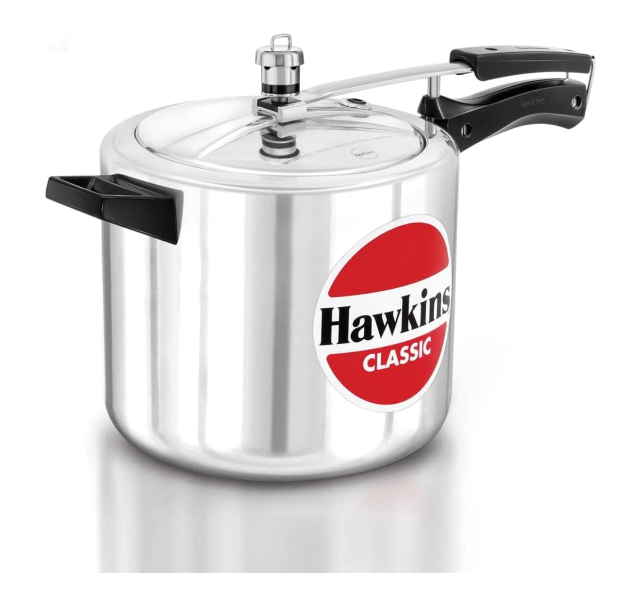 Hawkins Classic Aluminium Inner Lid Pressure Cooker, 6.5 Litre, Silver (Cl65), 6.5 Liter