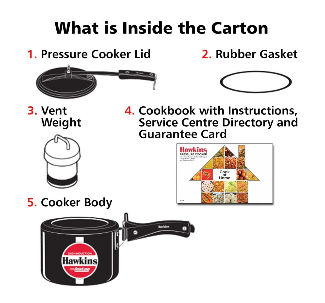 Hawkins 2 Litre Instaa Pressure Cooker, Induction Inner Lid Cooker, Tall Body Hard Anodised Cooker, Best Black Cooker, Black (IIH2T)