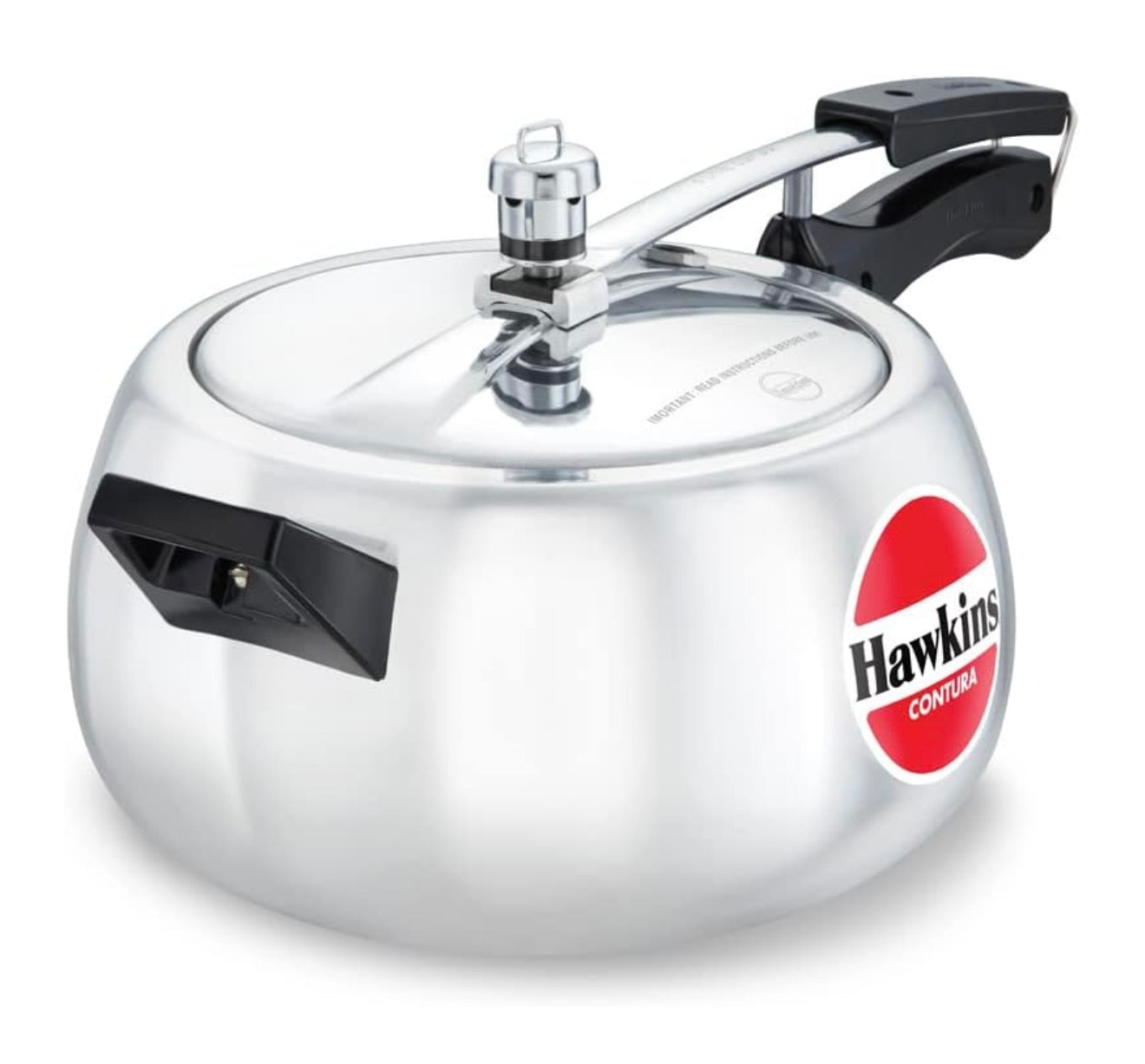 Hawkins 5 Litre Contura Pressure Cooker, Handi Inner Lid Cooker, Silver (HC50), Aluminium