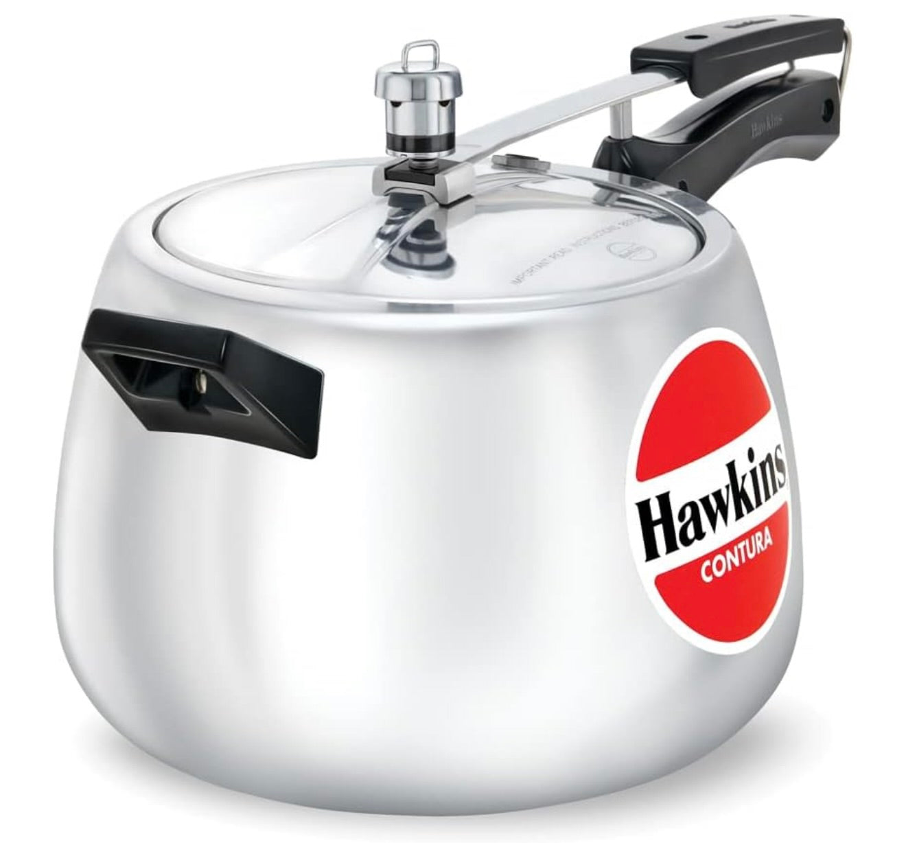 Hawkins 6.5 Litre Contura Pressure Cooker, Handi Inner Lid Cooker, Silver (HC65) Aluminium