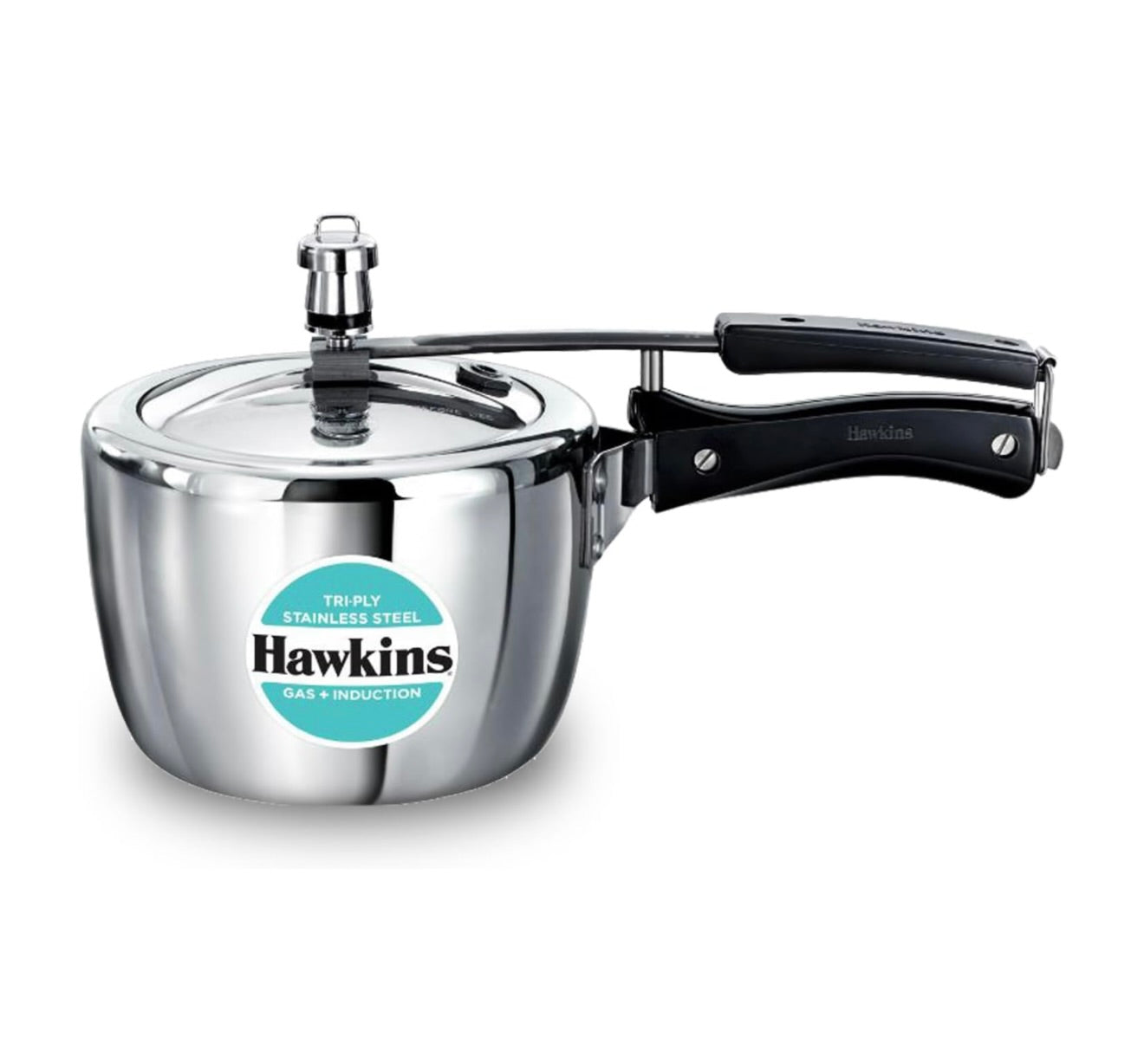 Hawkins 2.5 Litre Triply Stainless Steel Pressure Cooker, Inner Lid Cooker, Silver (HSST25)
