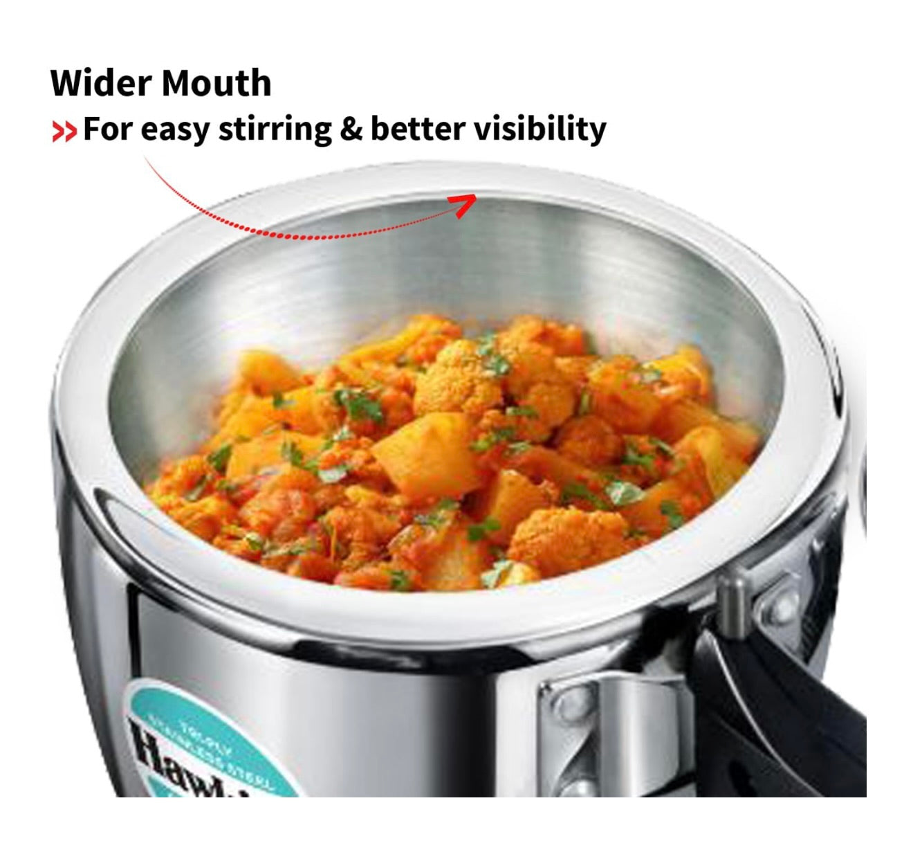 Hawkins 2.5 Litre Triply Stainless Steel Pressure Cooker, Inner Lid Cooker, Silver (HSST25)