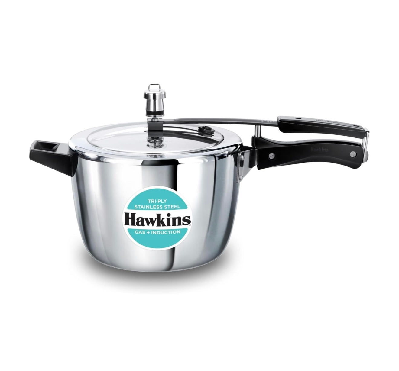 Hawkins 4.5 Litre Triply Stainless Steel Pressure Cooker, Inner Lid Cooker, Silver (HSST45)