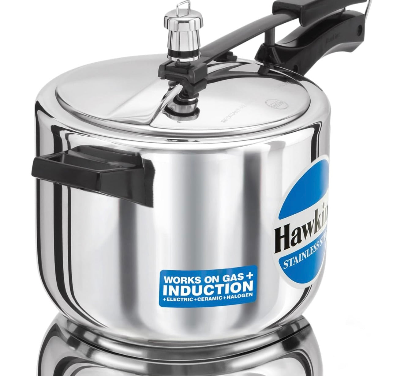Hawkins 5 Litre Pressure Cooker, Stainless Steel Inner Lid Cooker, Induction Cooker, Silver (HSS50)