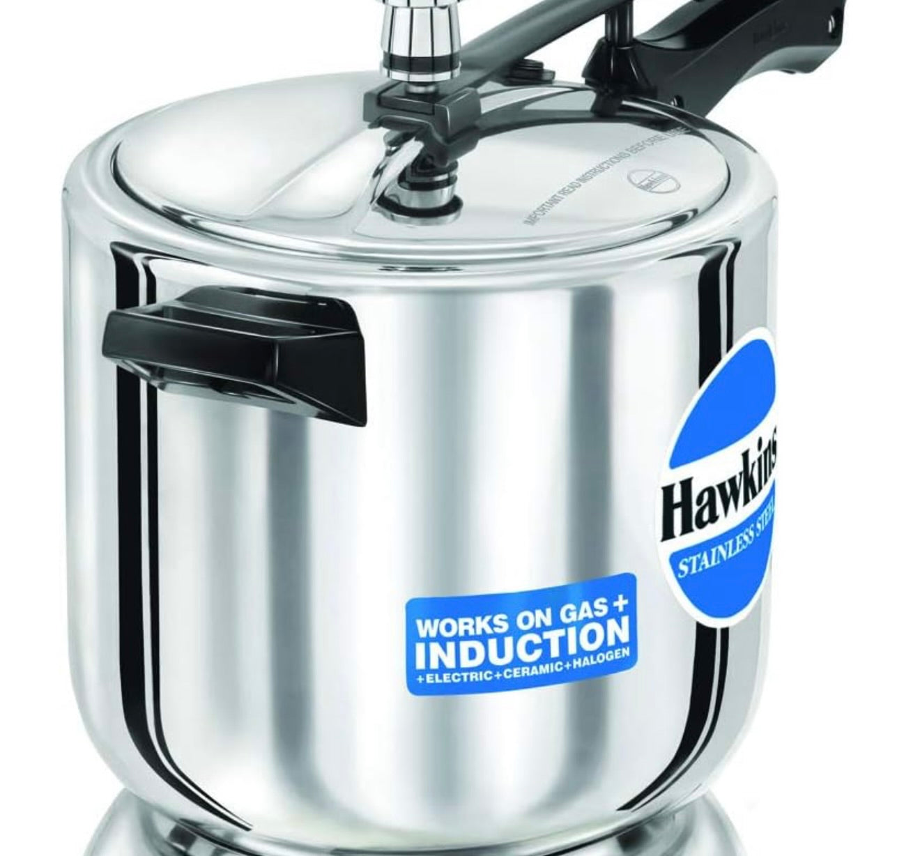 Hawkins 6 Litre Inner Lid Pressure Cooker, Stainless Steel Cooker, Induction Cooker, Silver (HSS60), 6 Liter