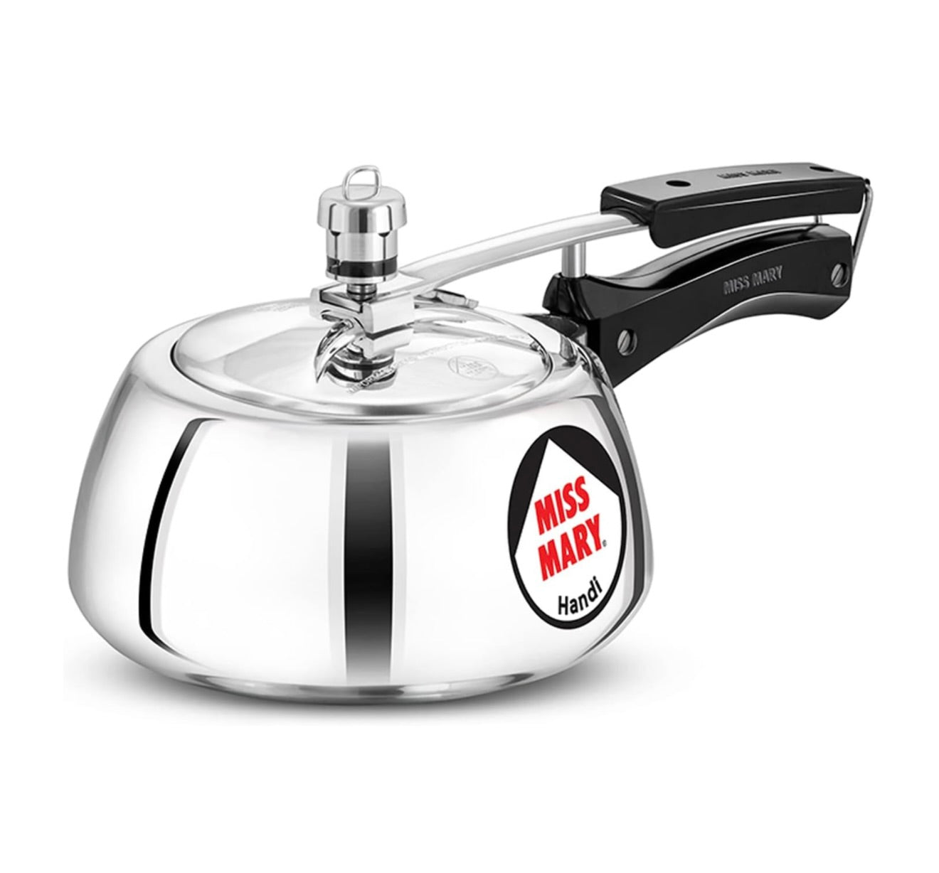 Hawkins 2 Litre Miss Mary Handi Pressure Cooker, Small Inner Lid Cooker, Silver (MMH20),Aluminium