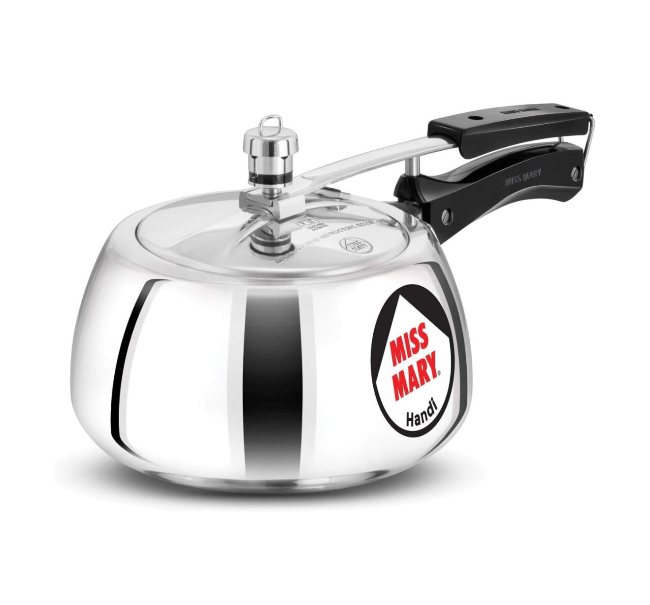 Hawkins 3 Litre Miss Mary Handi Pressure Cooker, Inner Lid Cooker, Silver (MMH30) Aluminium