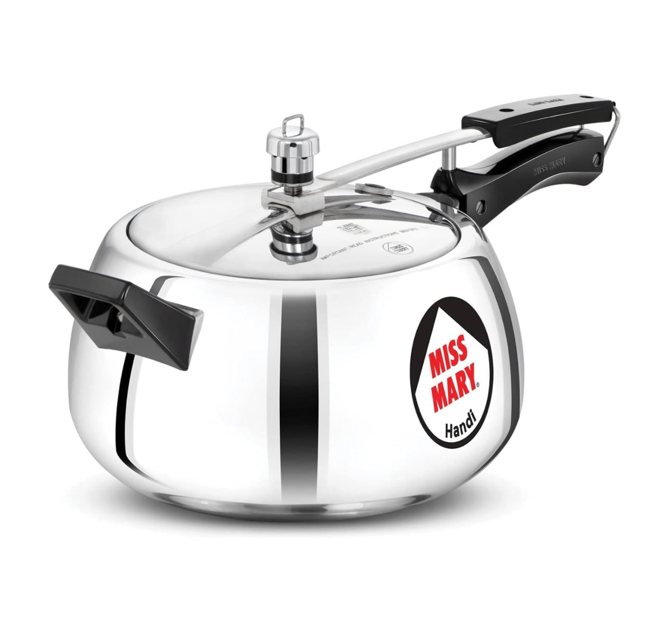 Hawkins 5 Litre Miss Mary Handi Pressure Cooker, Inner Lid Cooker, Silver (MMH50) Aluminium
