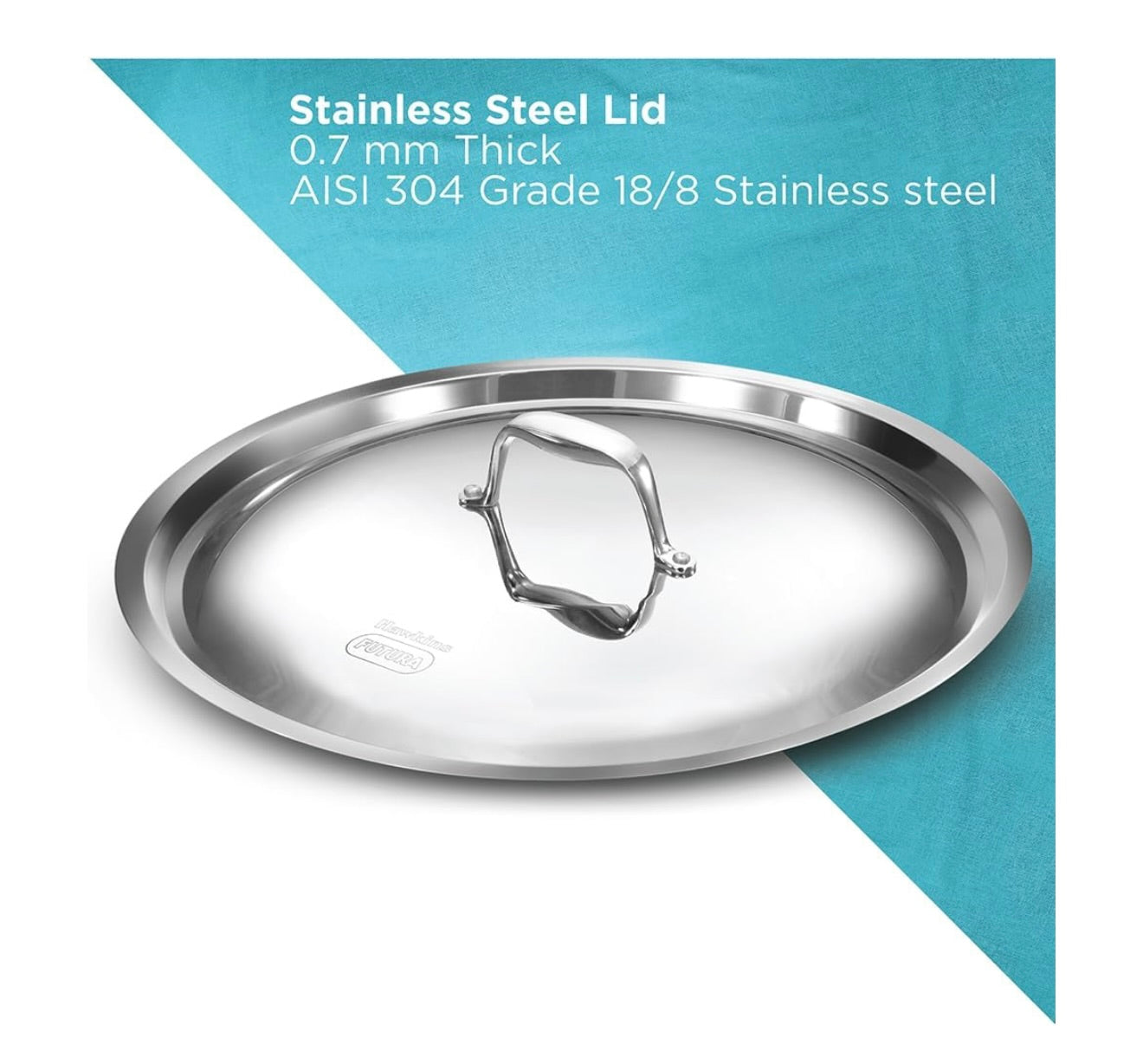 Hawkins Pro 26 cm Frying Pan, Triply Stainless Steel Fry Pan with Stainless Steel Handle and Stainless Steel Lid, Silver (PSF26S)