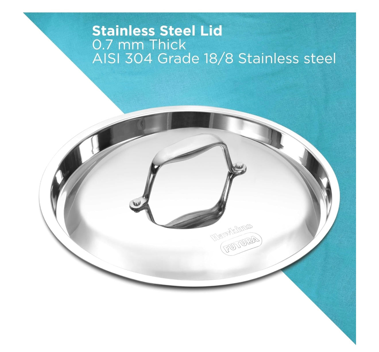 Hawkins 3 Litre Pro TriPly Stainless Steel Milk Pan with Stainless Steel Lid, Milk Pot, Sauce Pan, Silver (PSMP30S)