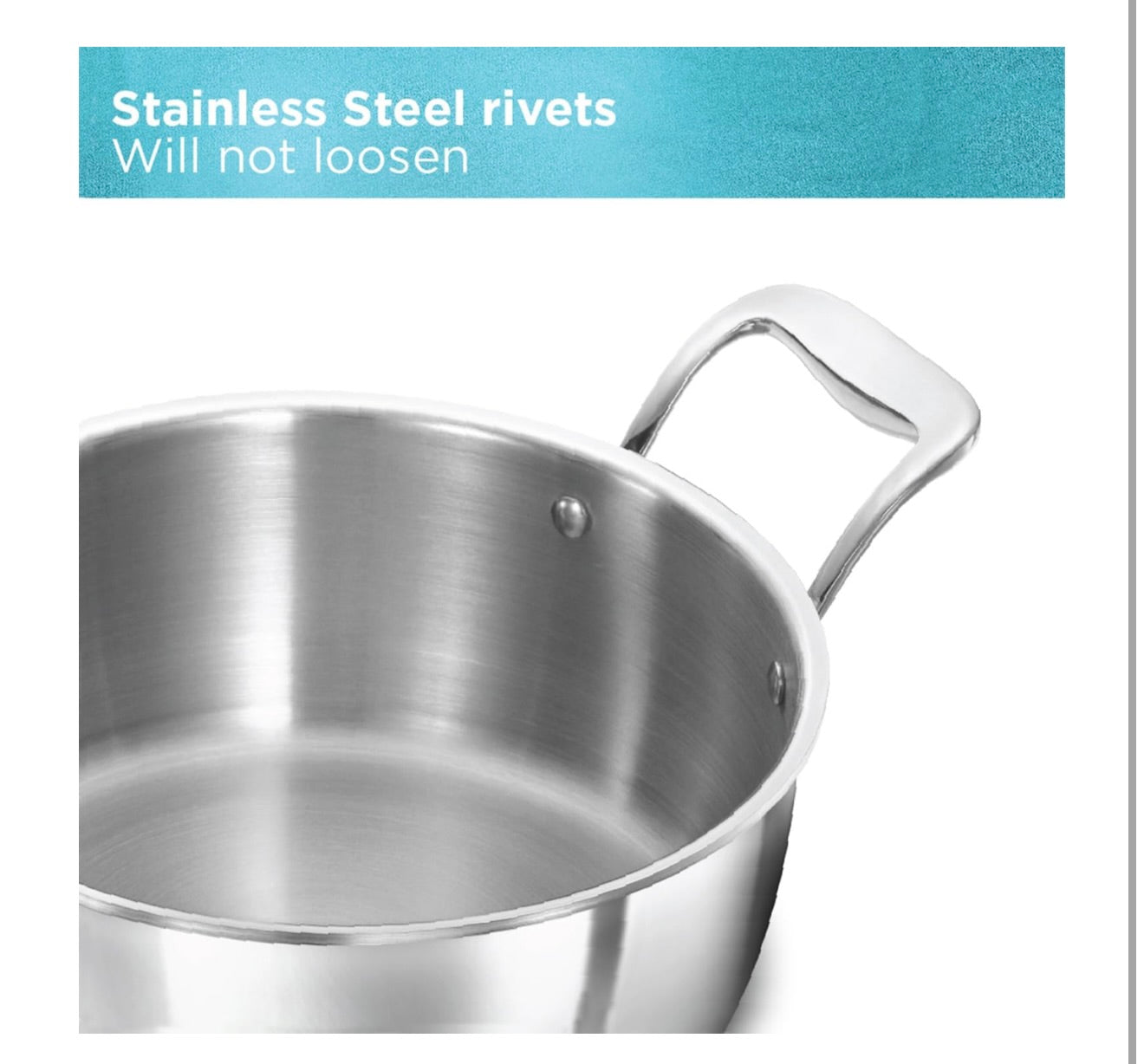 Hawkins 3L Pro Triply Stainless Steel Cook N Serve Bowl with Steel Lid, Silver (PSC30S)