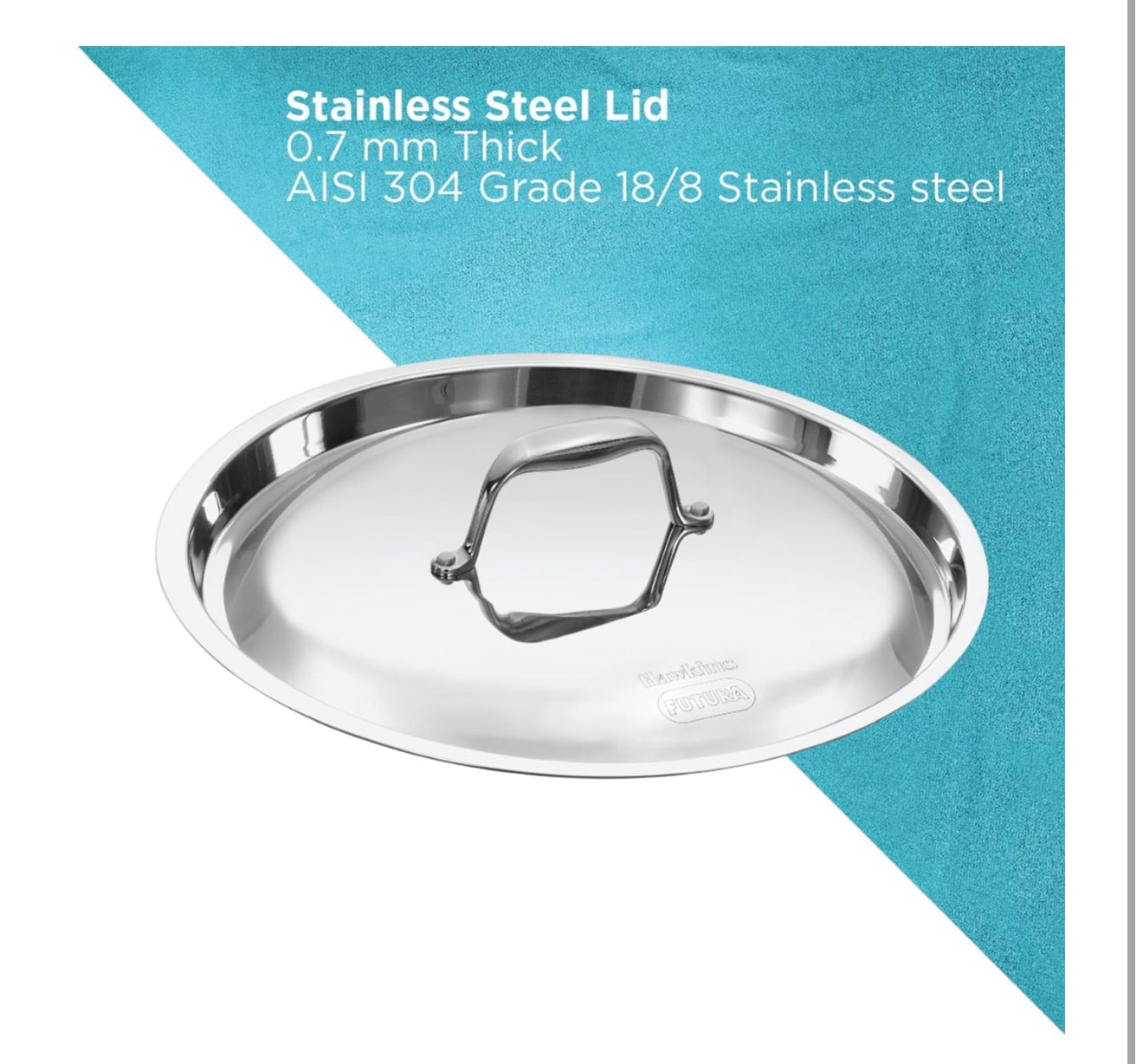 Hawkins 3L Pro Triply Stainless Steel Cook N Serve Bowl with Steel Lid, Silver (PSC30S)