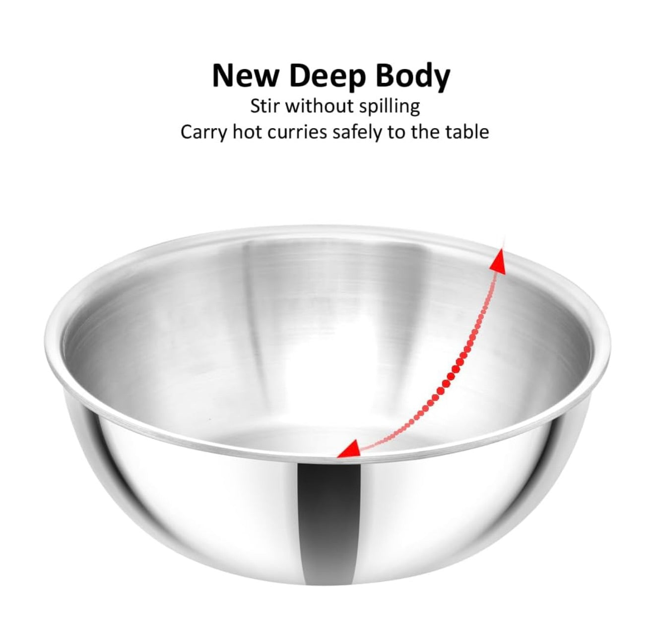 Hawkins 1.5 Litre Metro Kadhai, Triply Stainless Steel Induction Tasla, Silver (SSTA15)