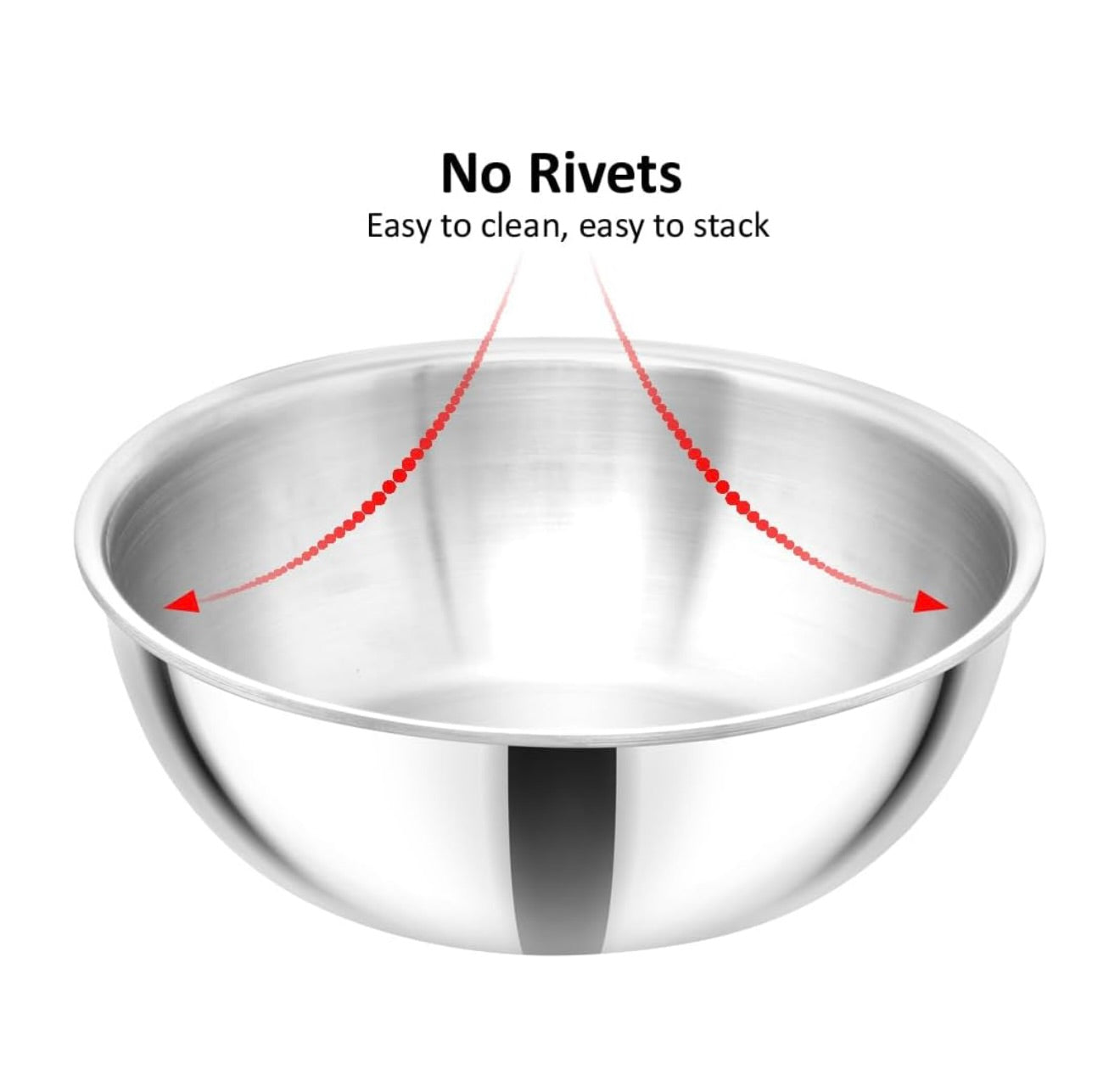 Hawkins 1.5 Litre Metro Kadhai, Triply Stainless Steel Induction Tasla, Silver (SSTA15)