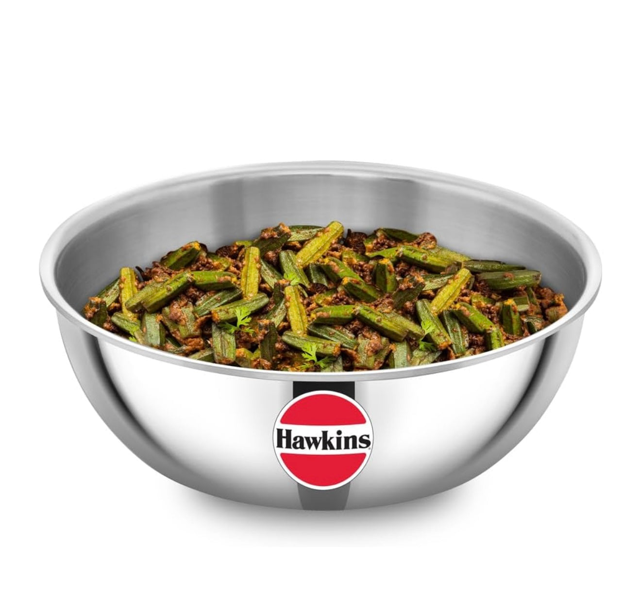 Hawkins 2 Litre Metro Kadhai, Triply Stainless Steel Induction Tasla, Silver (SSTA20)