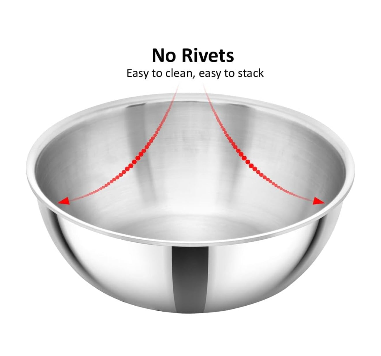 Hawkins 2 Litre Metro Kadhai, Triply Stainless Steel Induction Tasla, Silver (SSTA20)