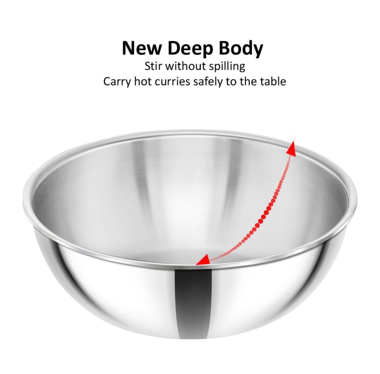 Hawkins 2.5 Litre Metro Kadhai, Triply Stainless Steel Induction Tasla, Silver (SSTA25)