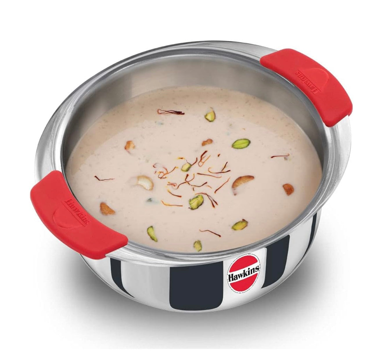 Hawkins 2.5 Litre Metro Patila, Triply Stainless Steel Tope, Induction Bhagona, Tapeli, Silver (SSP25)