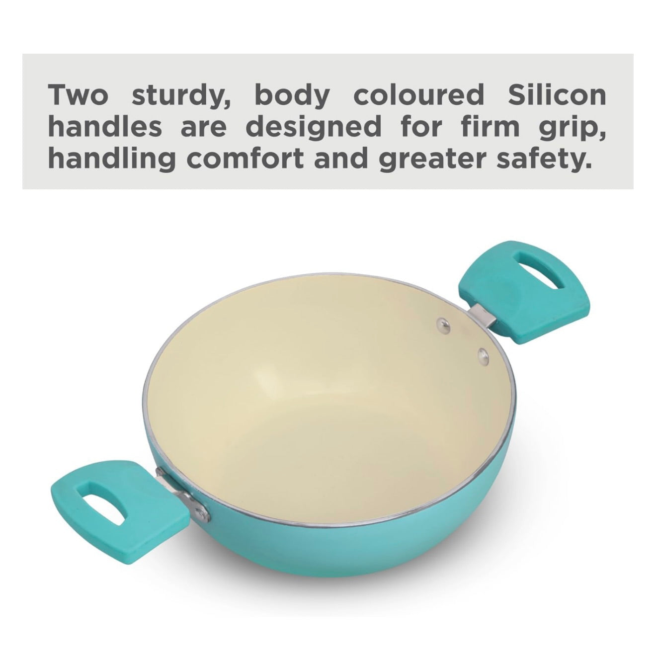 Hawkins 2 Litre Cook n Serve Casserole, Aqua Casserole with Glass Lid, Aqua Blue (IUC20G)