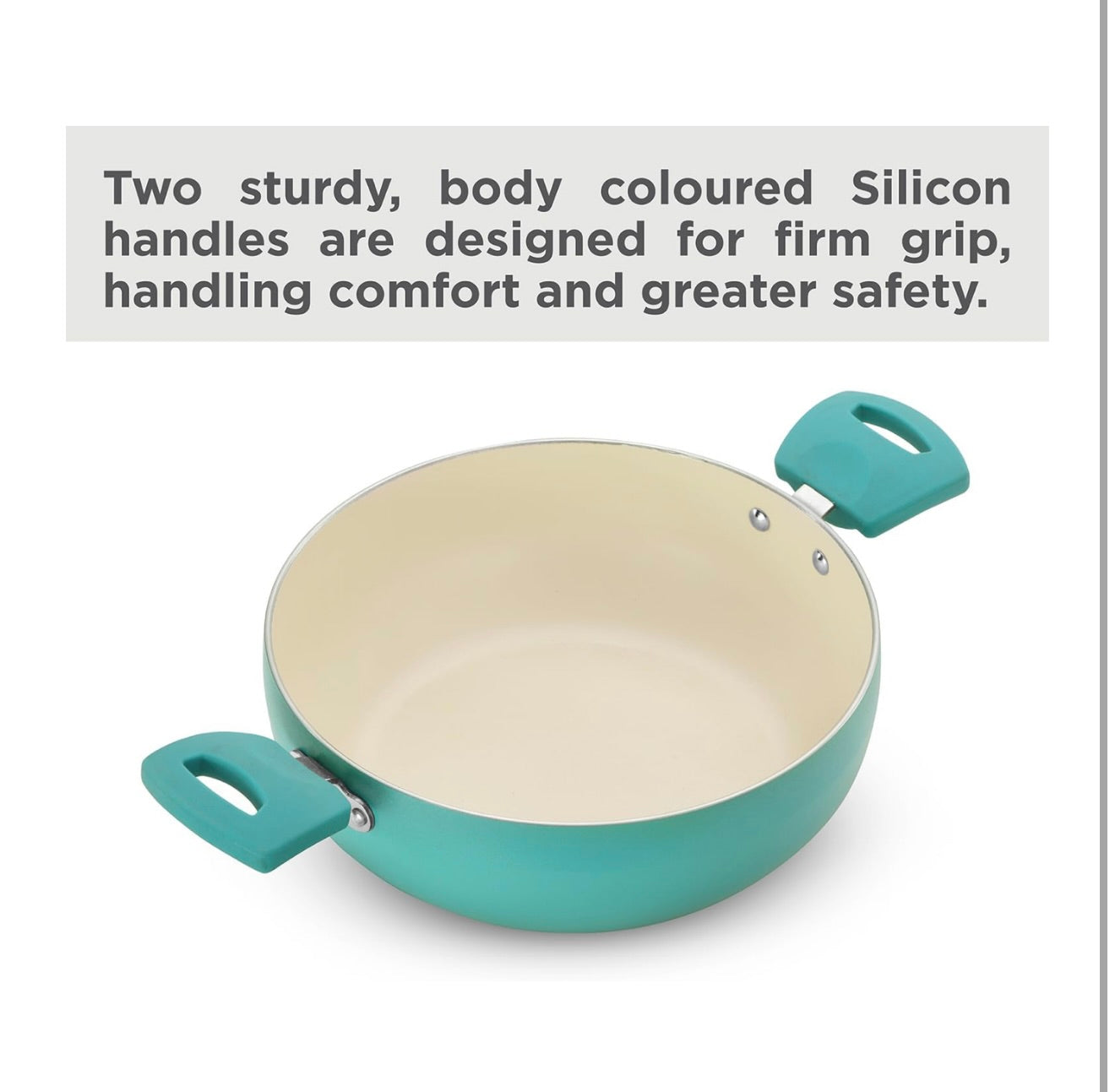 Hawkins 3 Litre Cook n Serve Casserole, Aqua Casserole with Glass Lid, Aqua Blue (IUC30G)