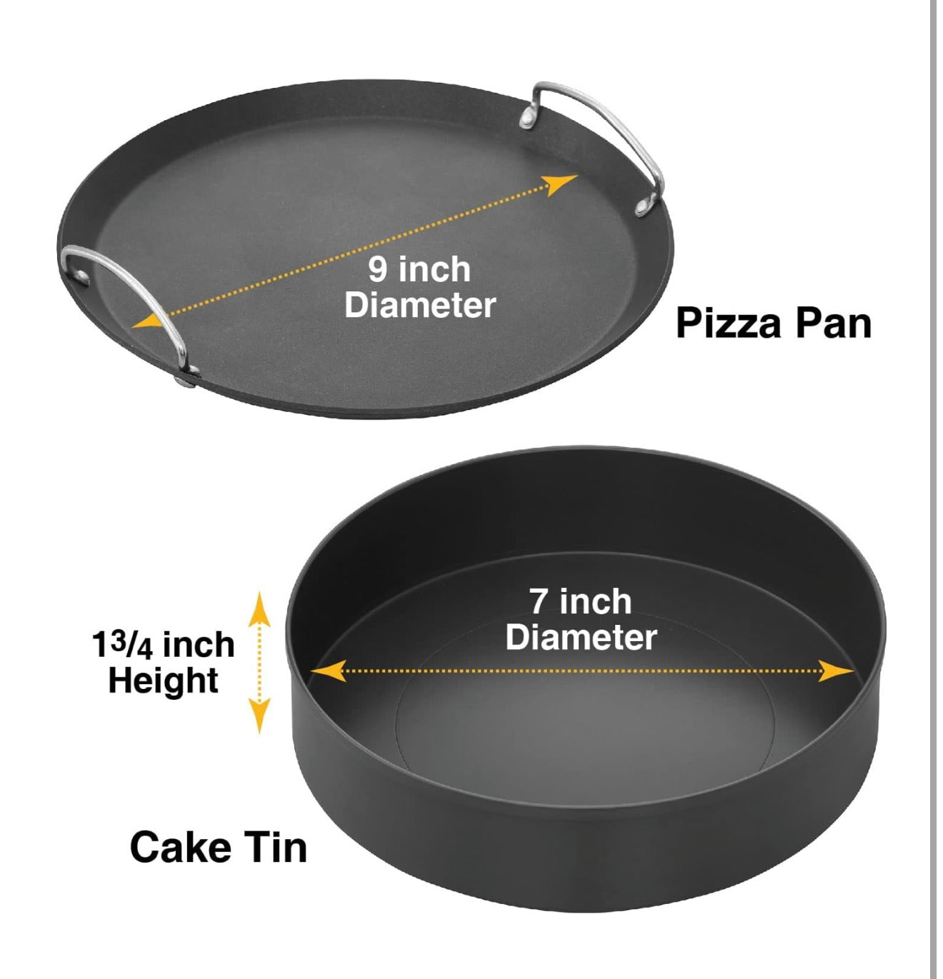 Hawkins Diecast 30 cm Nonstick Pizza Maker and Cake Baker with Glass Lid, Gas Oven, Pizza Oven Toaster Griller Tandoor Barbecue, Cake Baking Pan, Red (PIZZA)