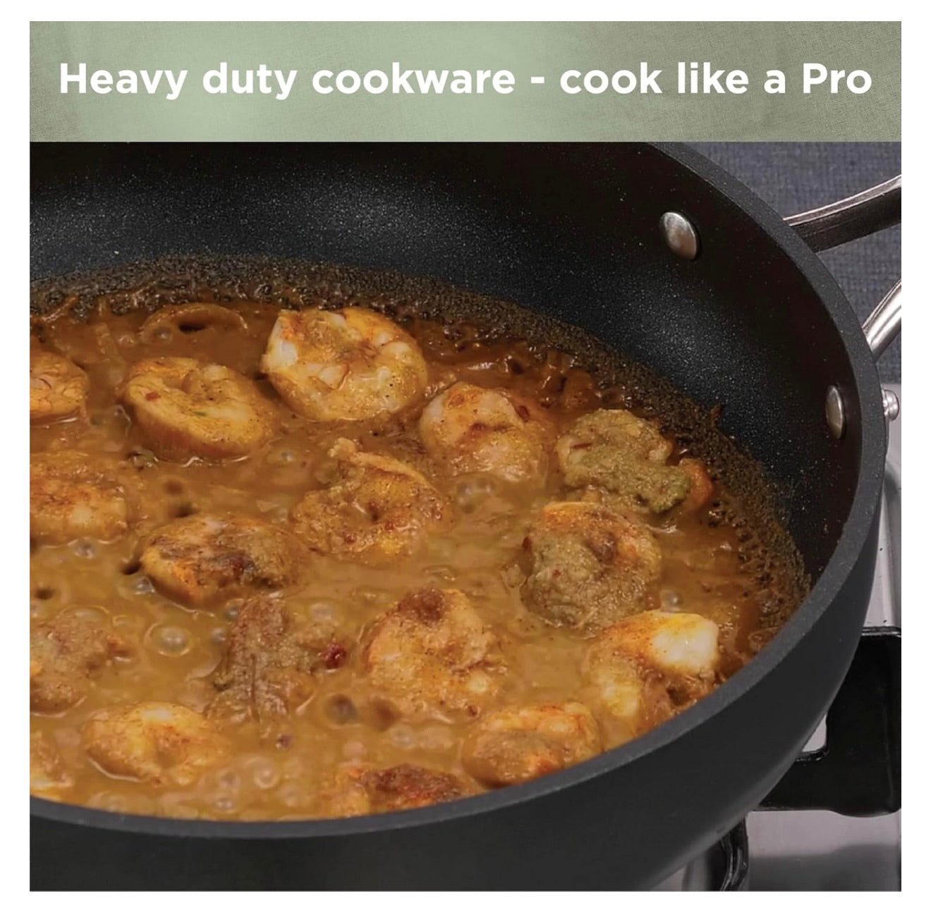 Hawkins Futura Pro 22 cm Frying Pan, Nonstick Fry Pan with Stainless Steel Handle and Stainless Steel Lid, Black (PNF22S)