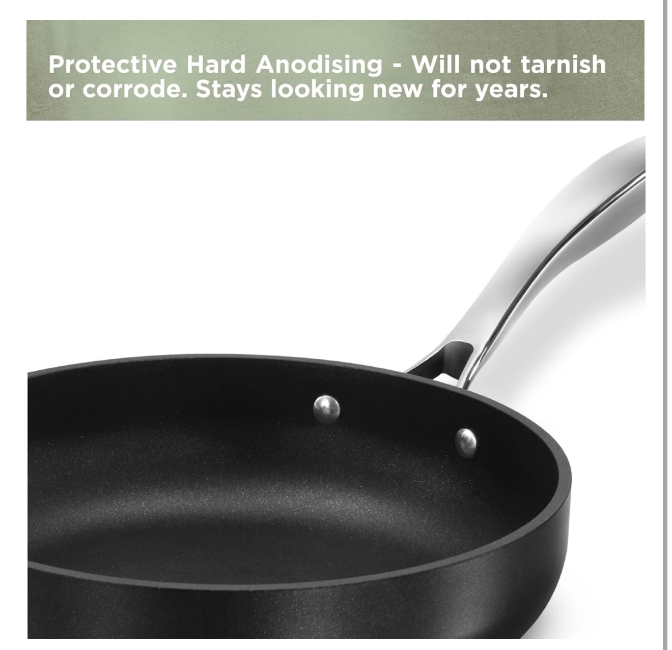 Hawkins Futura Pro 22 cm Frying Pan, Nonstick Fry Pan with Stainless Steel Handle and Stainless Steel Lid, Black (PNF22S)
