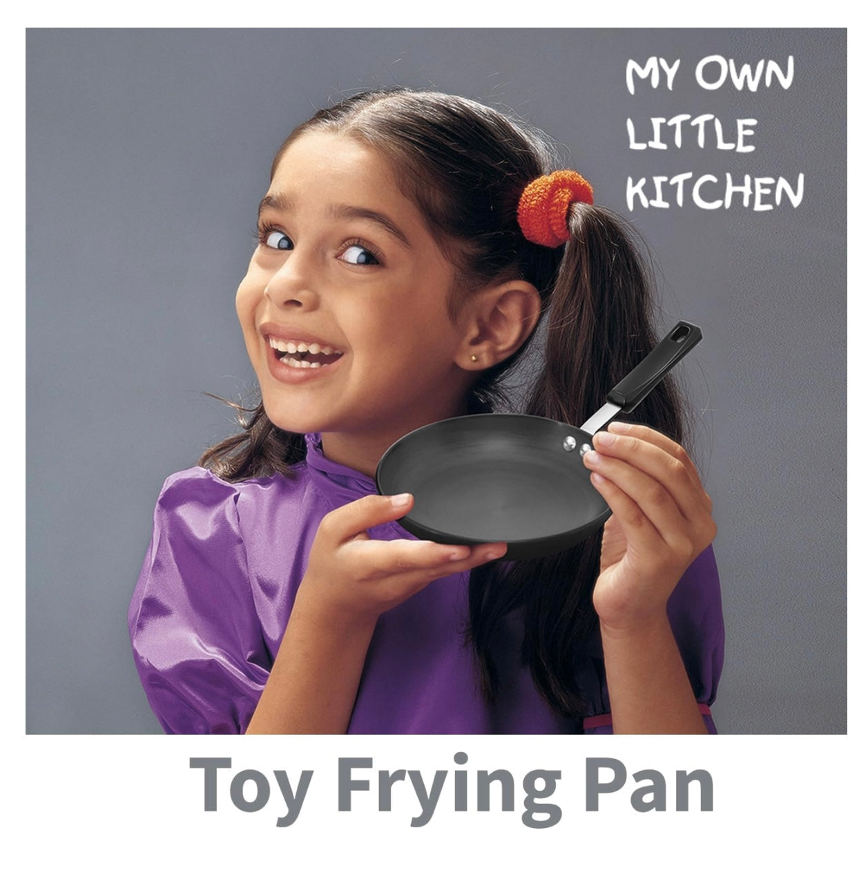 Hawkins Futura Cookware 3 Pieces Toy Kitchen Set - Toy Deep-Fry Pan, Toy Frying Pan, Toy Tava for Kids, Black (CWMIN)