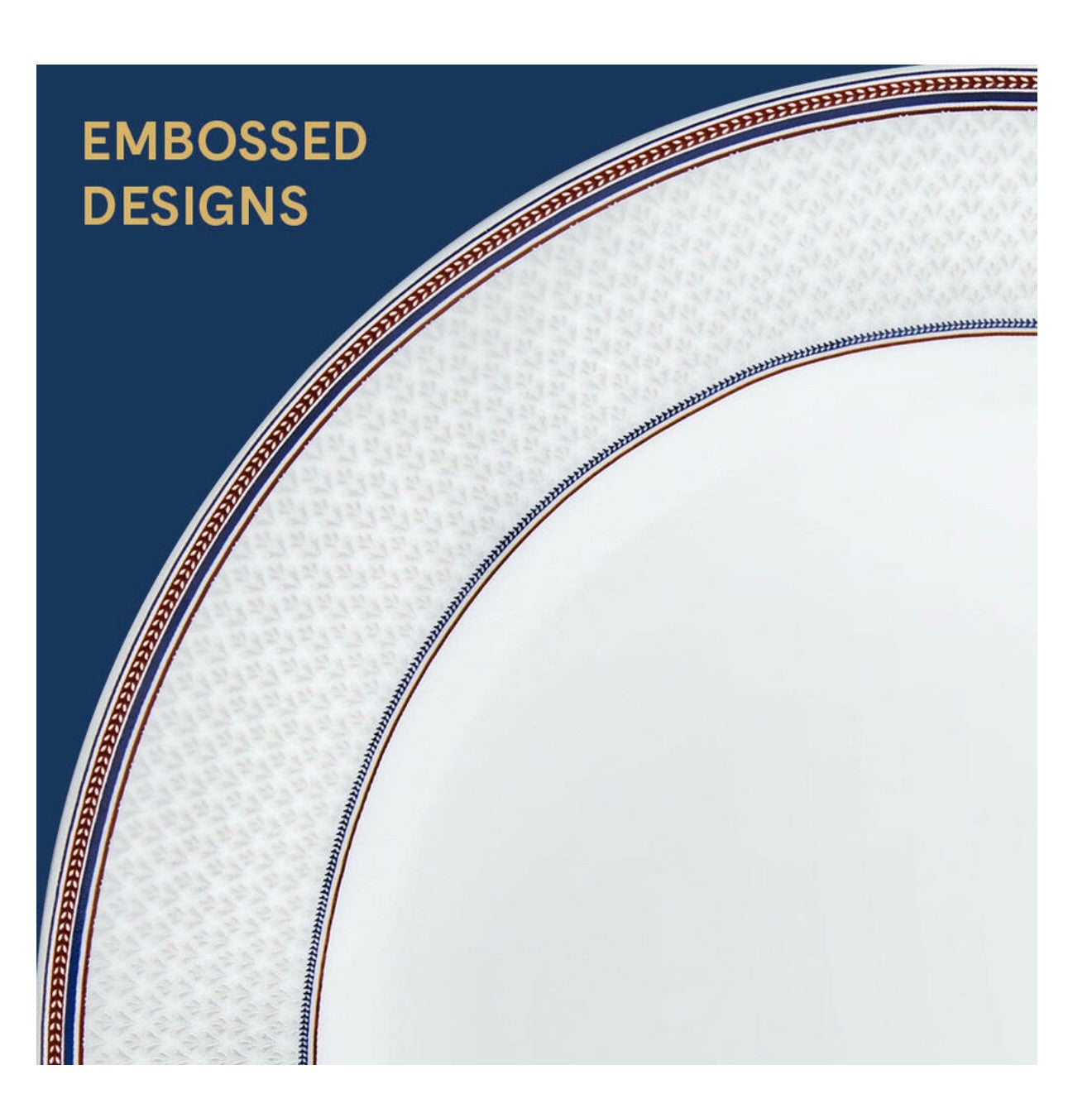 Larah by Borosil Pack of 37 pcs Opalware Premia Starlight Made of toughened opal glass with extra strong and long lasting Dinner Set  (Grey, Blue, Microwave Safe)