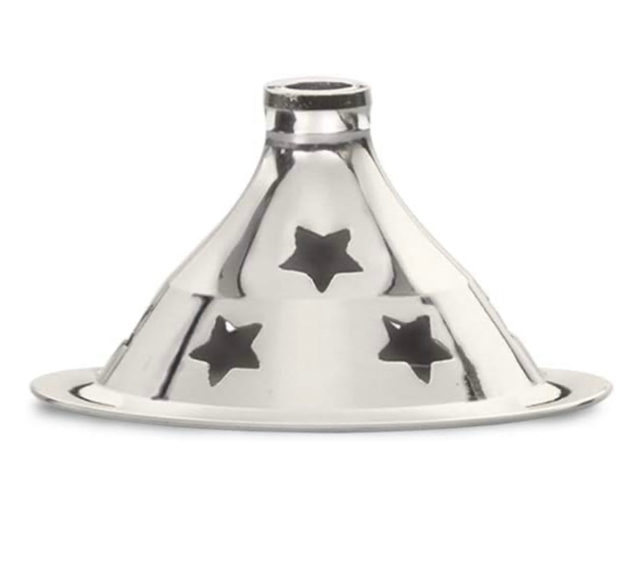 Lantern Diya with Glass Cover, Nickel Diya