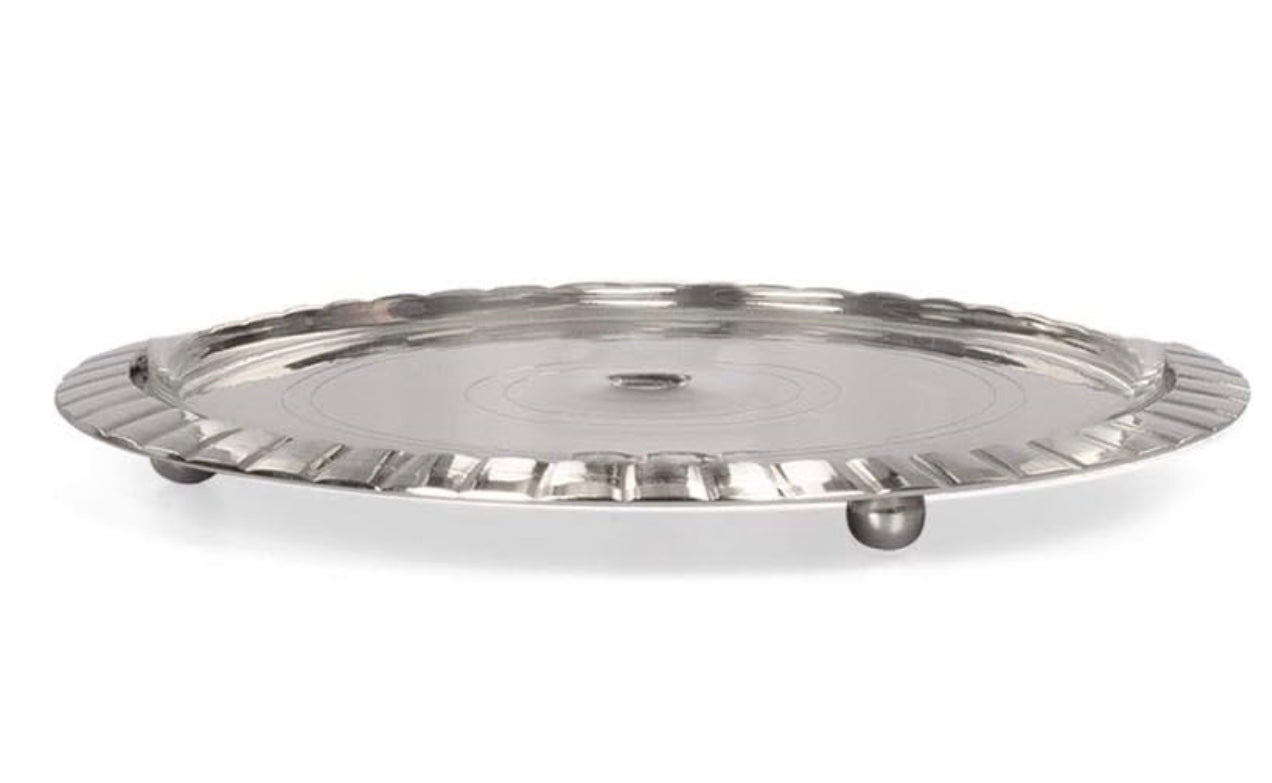 ATC USA - Borosil Akhand Diya (Large, Nickel)