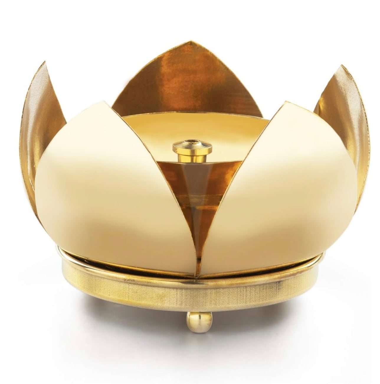 Borosil Subh Brass Diya, Medium