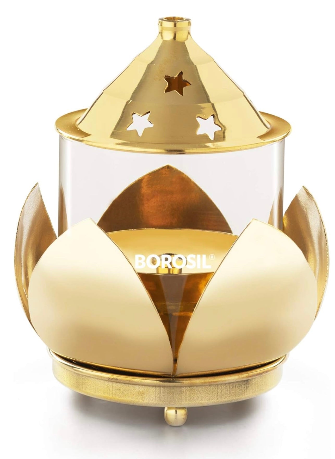 Borosil Subh Brass Diya, Medium