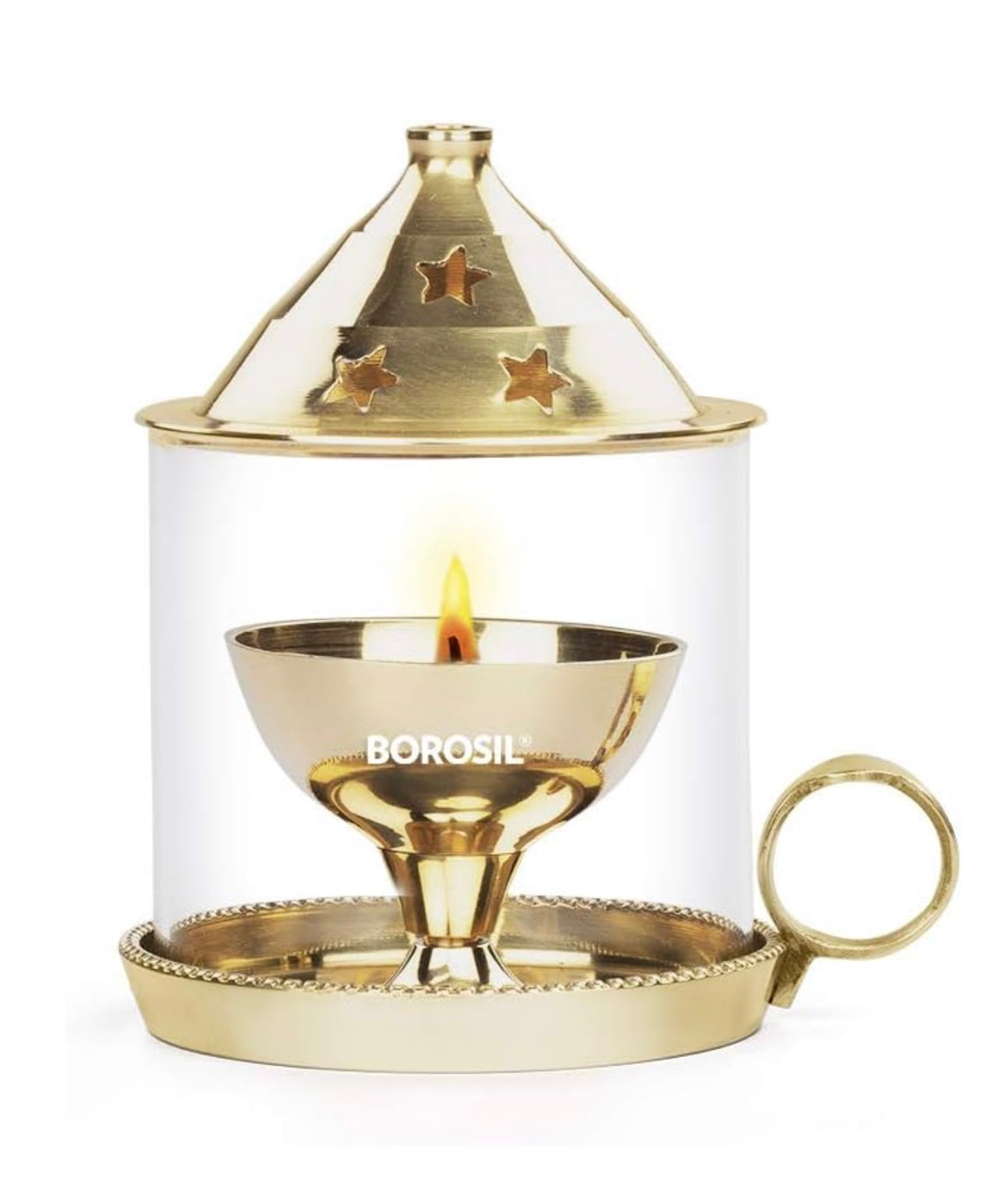 Lantern Diya with Glass Cover