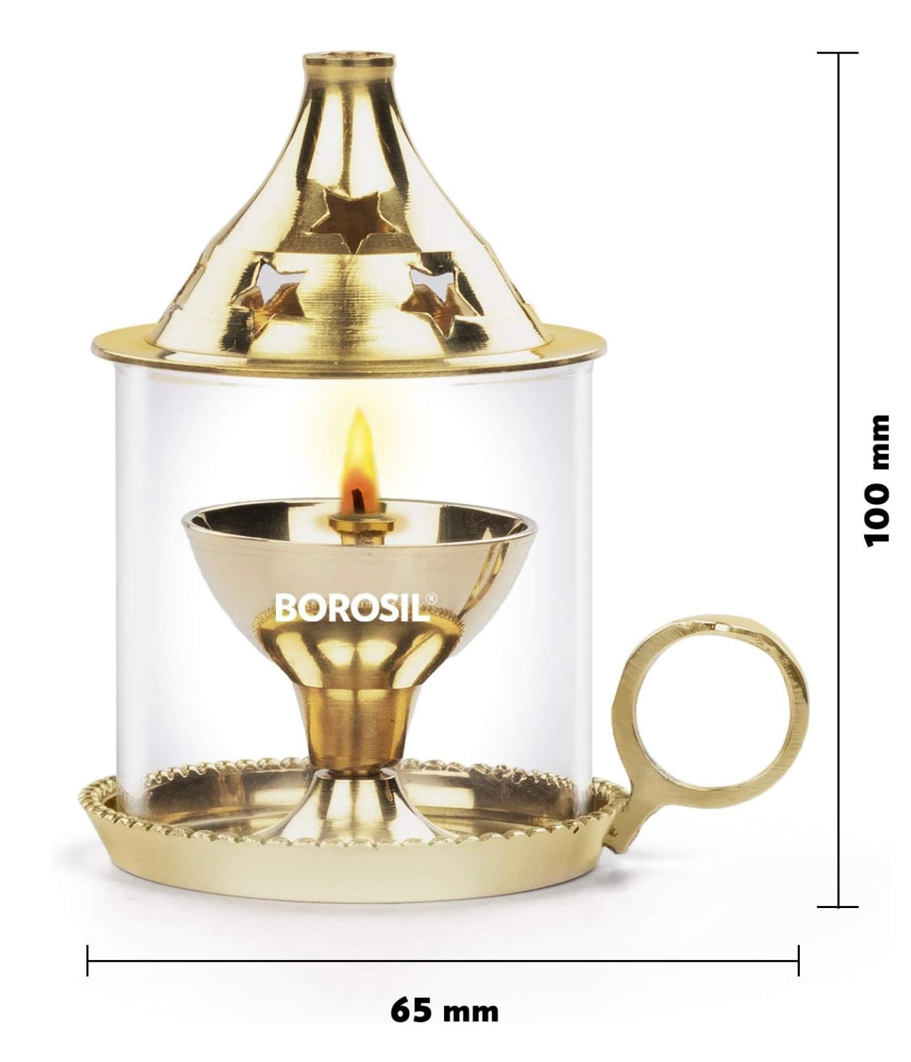 Lantern Diya with Glass Cover
