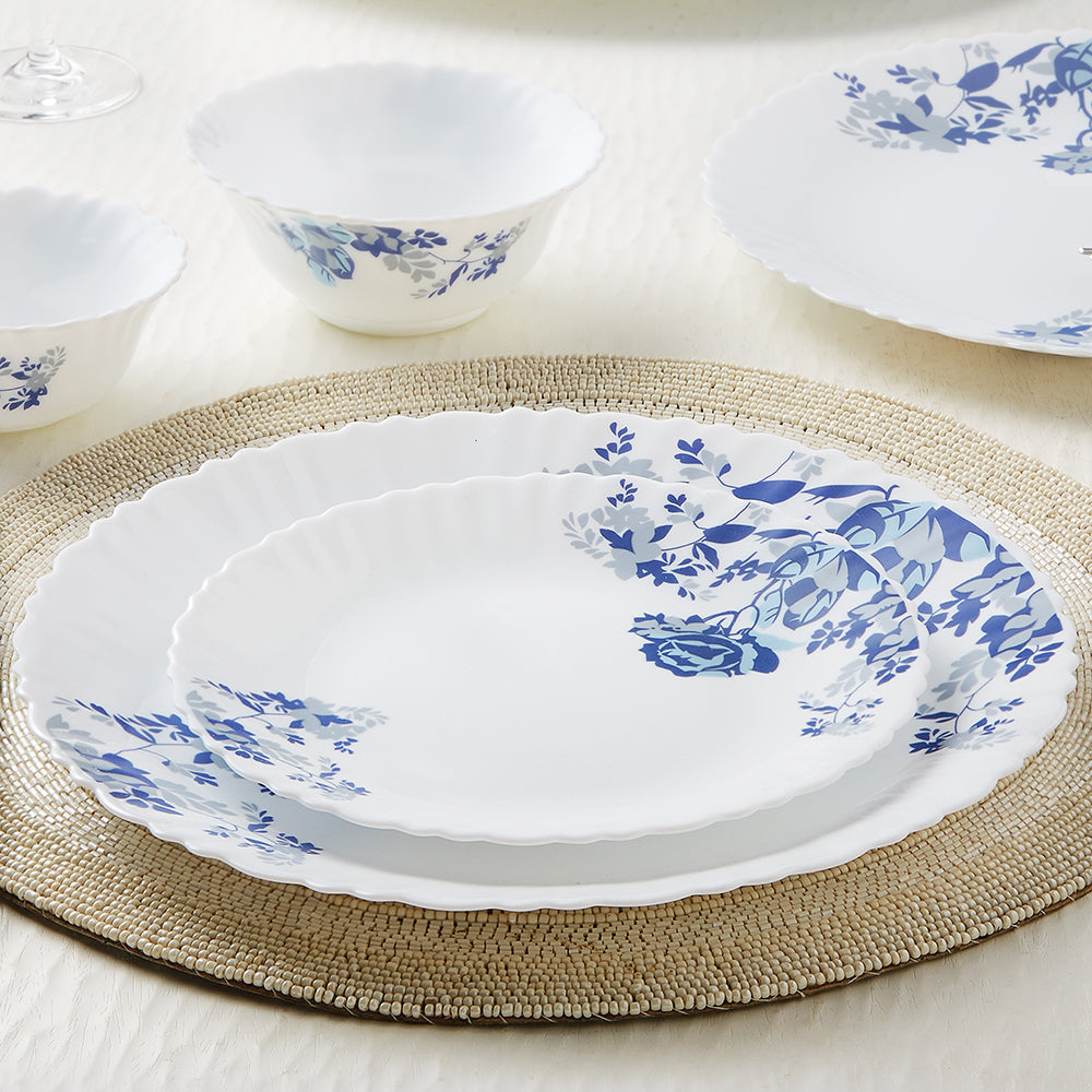 Larah by Borosil Blue Cascade Dinner Set, 27 pc