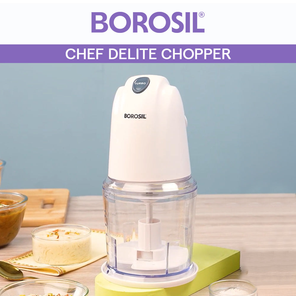 Vegetable Chopper, Cutter, Chop, Mince, Dice, Whisk, Blend (Transparent)