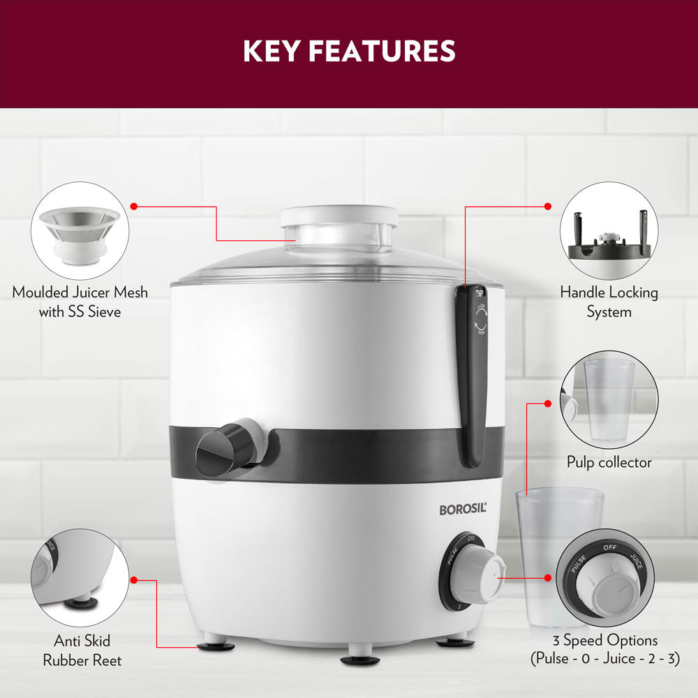 Borosil Primus Juicer III 500 watt