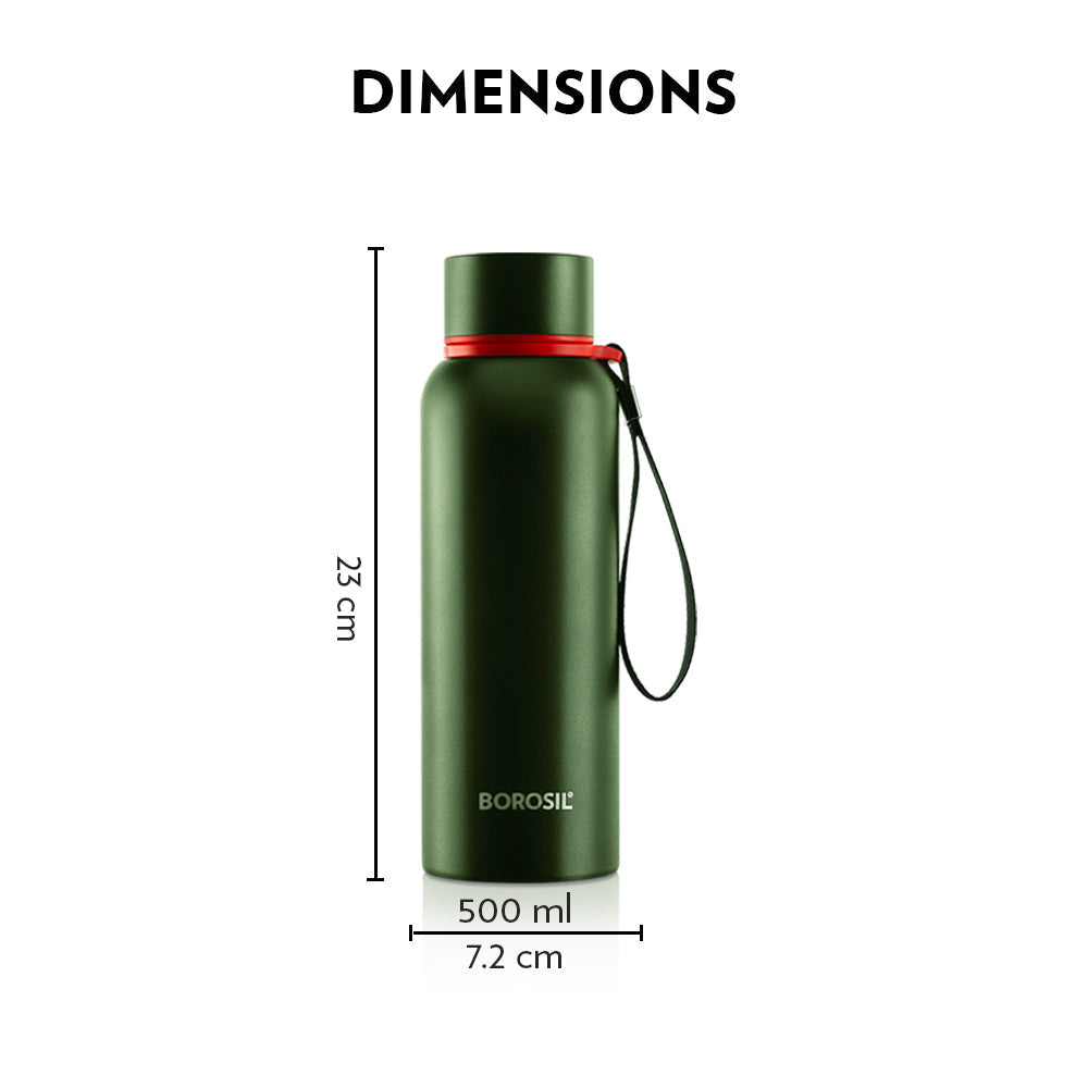 Borosil Trek Green, 500ml
