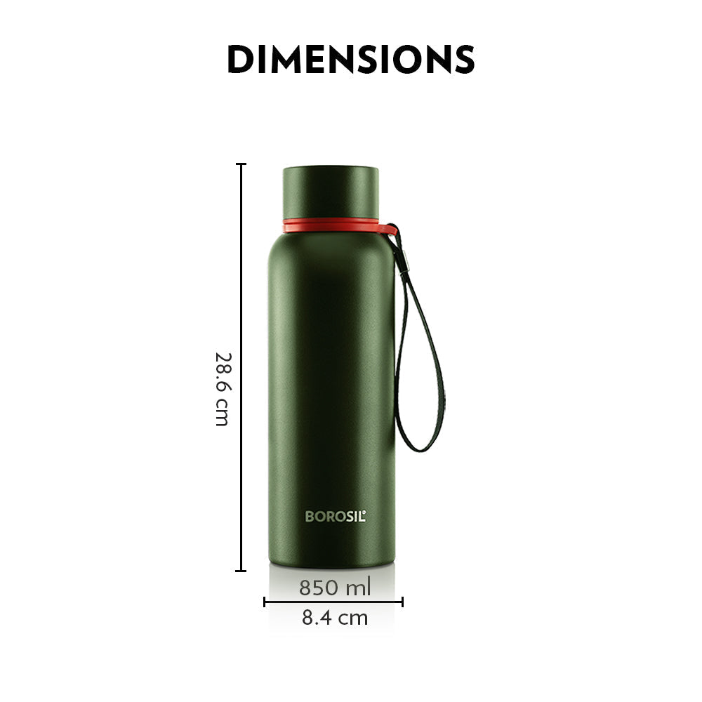 Borosil Trek Green, 850ml
