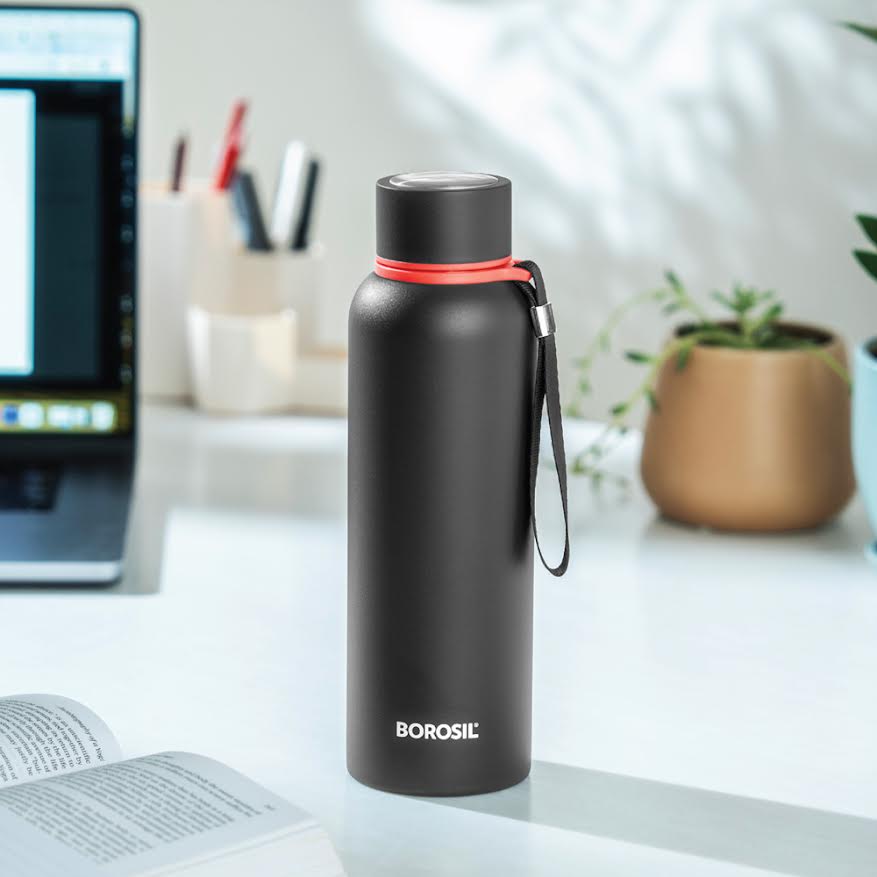 Borosil Trek Black, 500ml