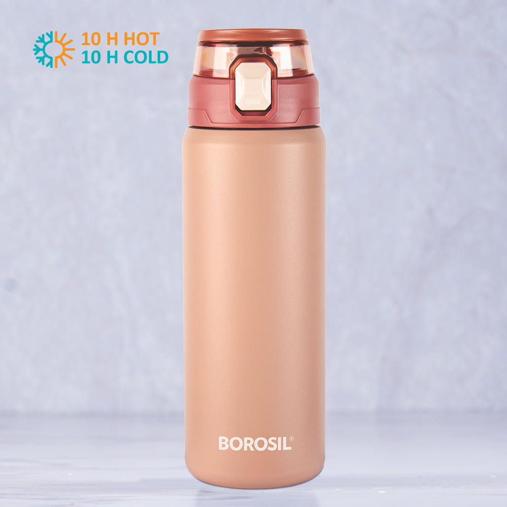 Aquasport Insulated Bottle, 600ml, Peach
