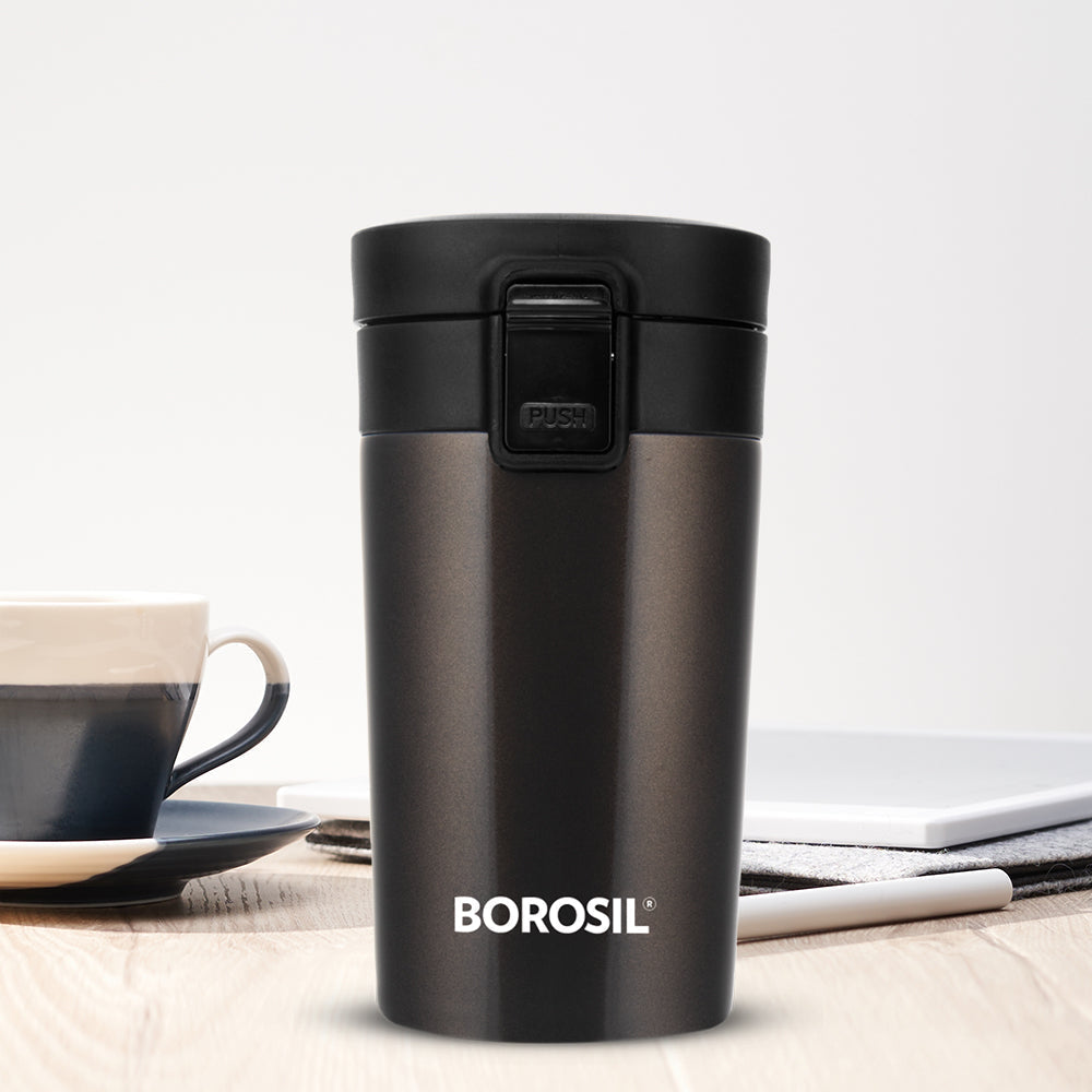 Borosil Coffeemate Insulated Mug, Mocha, 300ml